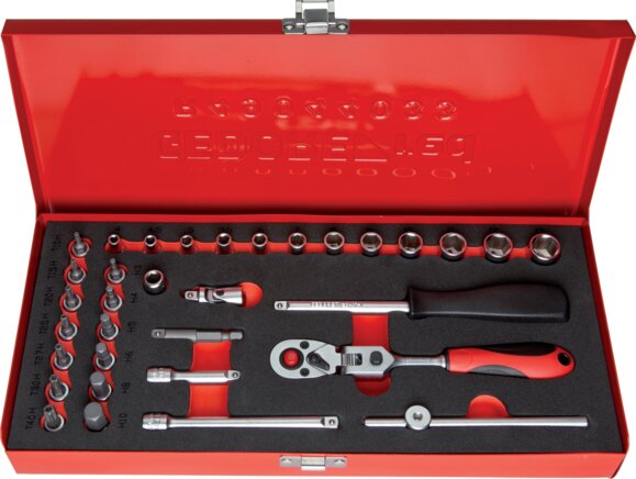 Exemplary representation: Gedore red socket spanner set (1/4")