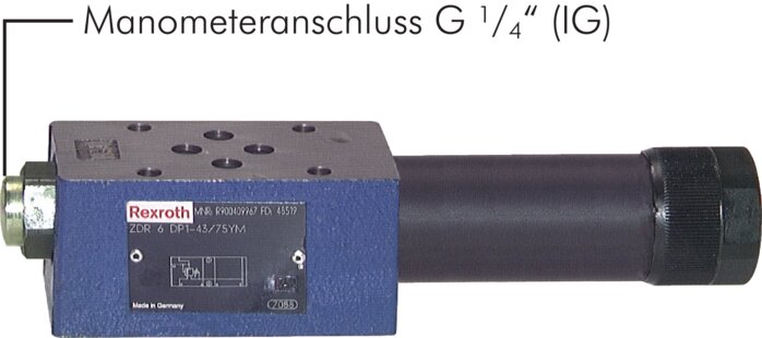 Exemplary representation: Pressure regulating valve NG 6