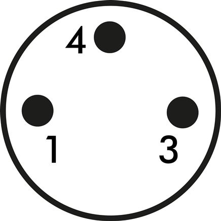 Schematic symbol: Connection with M 8 plug